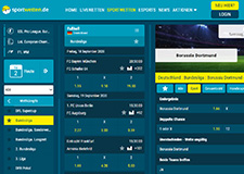 Das Wettangebot von Sportwetten.de.