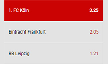 Die Auswahl einer Wette bei DACHBET.