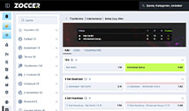 Die Auswahl einer Wette bei Zoccer.