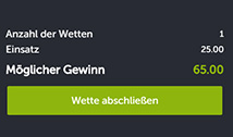 Die Abgabe eines Wettscheins bei ComeOn.