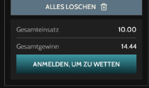 Die Abgabe eines Wettscheins bei Godz.