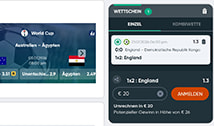 Die Abgabe eines Wettscheins bei Ivibet.