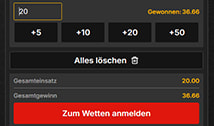 Die Abgabe eines Wettscheins bei Jokery.