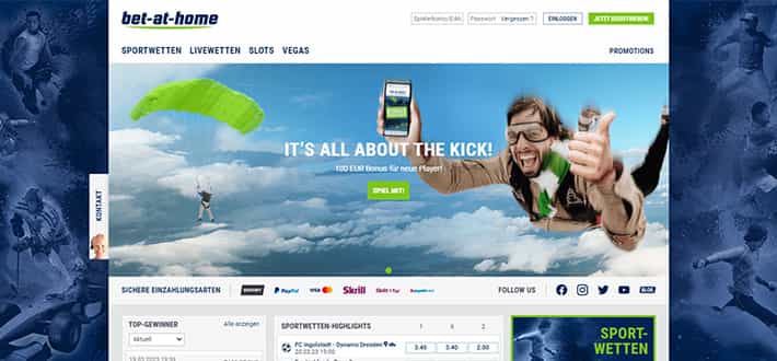 Die Fußball WM Quoten auf der Webseite von bet-at-home.