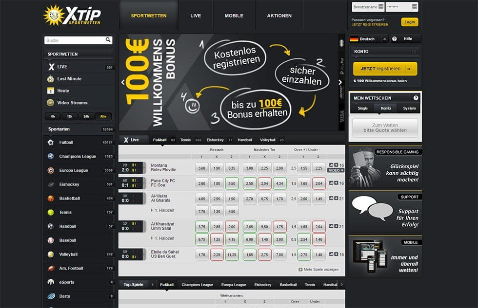 XTiP Webseite Vorschaubild