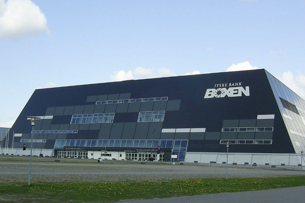 Aufnahme der Jyske Bank Boxen in Herning, Dänemark.