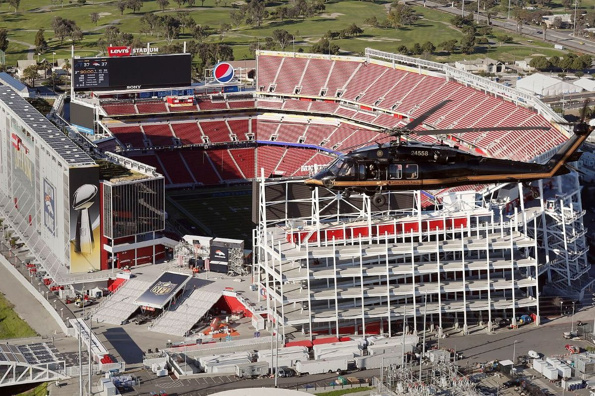 Das Levi’s Stadium in Santa Clara. Austragungsort des Super Bowl 2026.