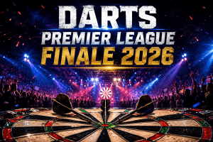 Poster zum Finale der Darts Premier League 2026.