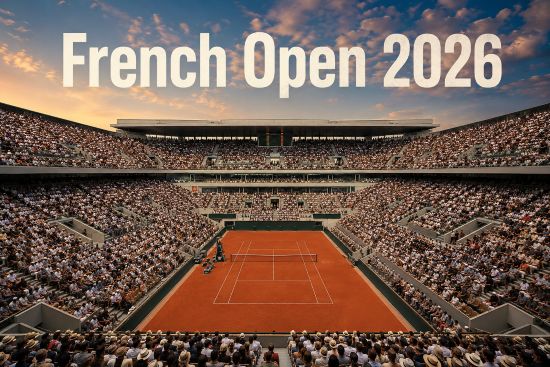 Das Stade Roland Garros, in dem die French Open 2026 ausgetragen werden.