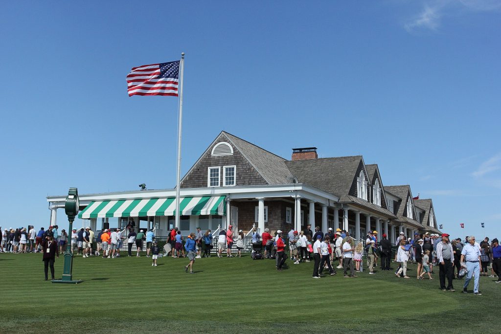 Das Clubhaus des Shinnecock Hills Golf Club. Austragungsort der U.S. Open 2026.